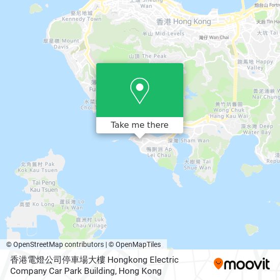 香港電燈公司停車場大樓 Hongkong Electric Company Car Park Building map