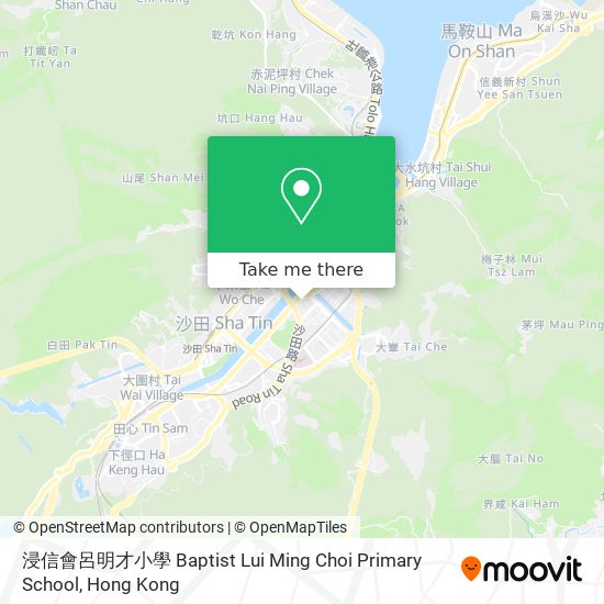 浸信會呂明才小學 Baptist Lui Ming Choi Primary School map