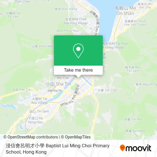 浸信會呂明才小學 Baptist Lui Ming Choi Primary School map