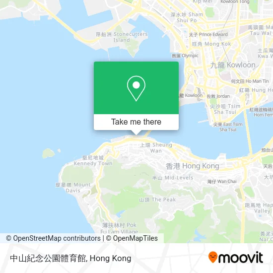 中山紀念公園體育館地圖