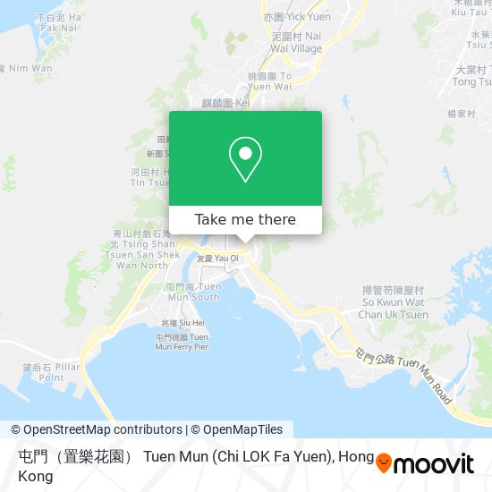 屯門（置樂花園​） Tuen Mun (Chi LOK Fa Yuen) map
