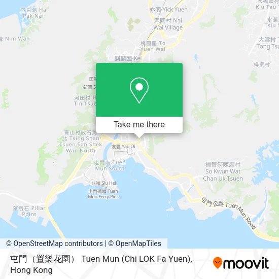 屯門（置樂花園​） Tuen Mun (Chi LOK Fa Yuen)地圖