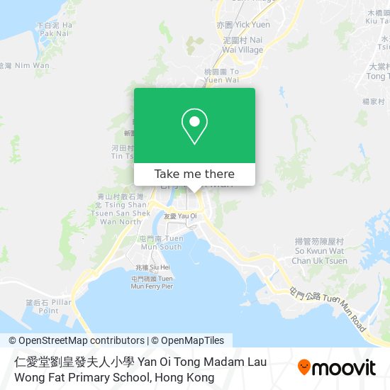 仁愛堂劉皇發夫人小學 Yan Oi Tong Madam Lau Wong Fat Primary School map