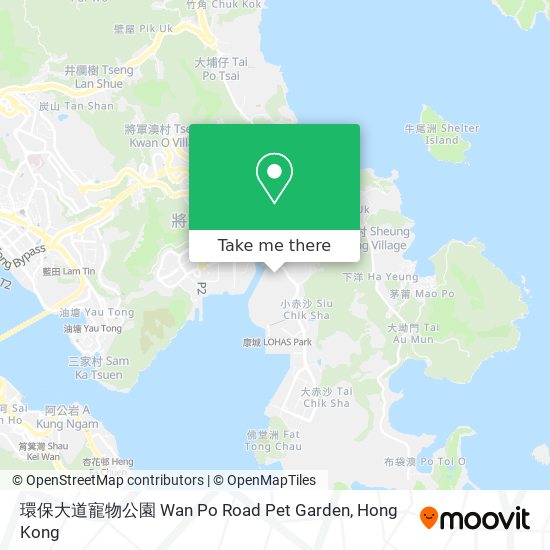 環保大道寵物公園 Wan Po Road Pet Garden map