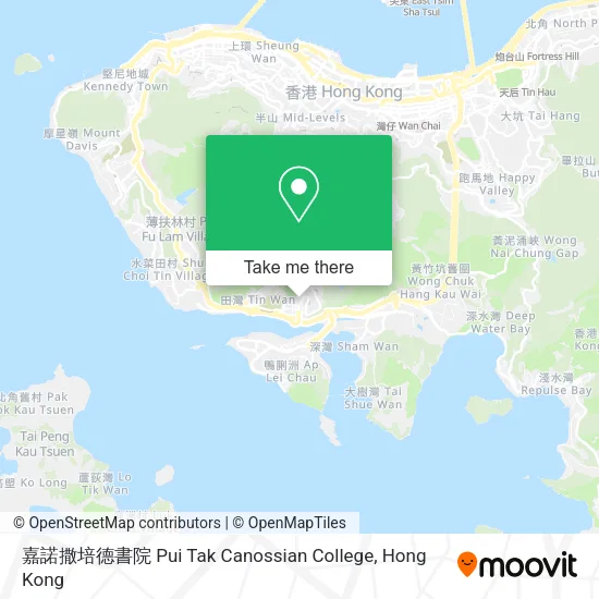 嘉諾撒培德書院 Pui Tak Canossian College地圖