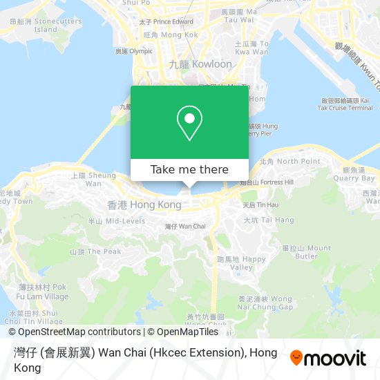 灣仔 (會展新翼) Wan Chai (Hkcec Extension) map