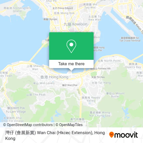 灣仔 (會展新翼) Wan Chai (Hkcec Extension) map