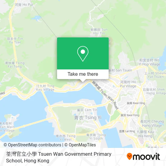 荃灣官立小學 Tsuen Wan Government Primary School map