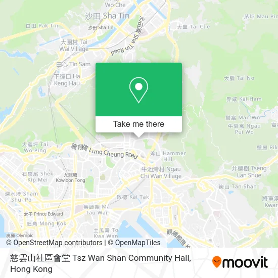 慈雲山社區會堂 Tsz Wan Shan Community Hall map