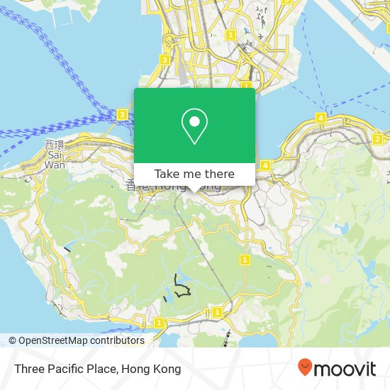 Three Pacific Place map