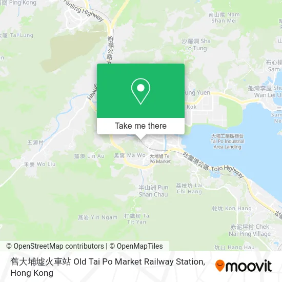 舊大埔墟火車站 Old Tai Po Market Railway Station map