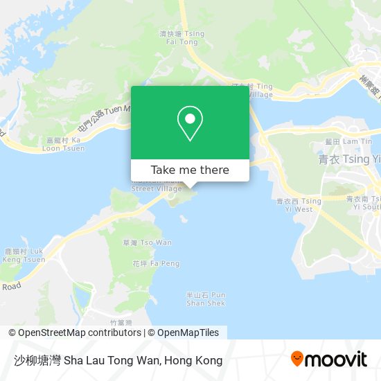 沙柳塘灣 Sha Lau Tong Wan map