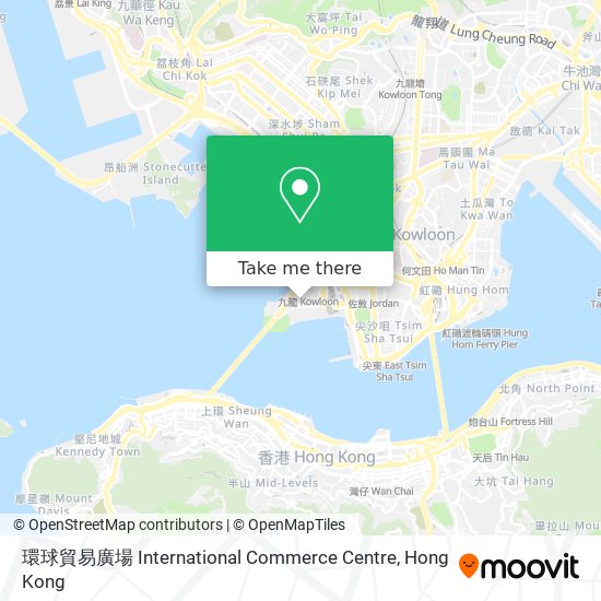 環球貿易廣場 International Commerce Centre map