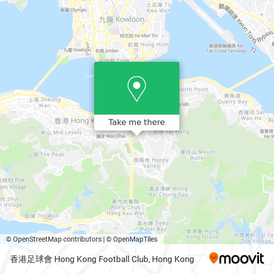 香港足球會 Hong Kong Football Club map