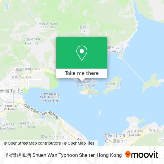 船灣避風塘 Shuen Wan Typhoon Shelter地圖