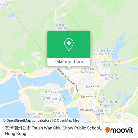 荃灣潮州公學 Tsuen Wan Chiu Chow Public School地圖