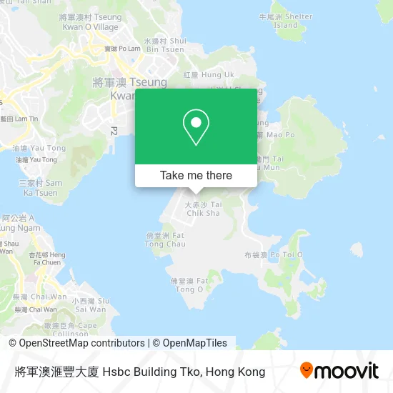 將軍澳滙豐大廈 Hsbc Building Tko地圖
