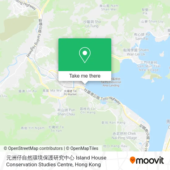 元洲仔自然環境保護研究中心 Island House Conservation Studies Centre地圖