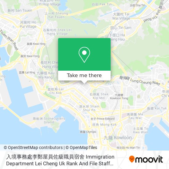 入境事務處李鄭屋員佐級職員宿舍 Immigration Department Lei Cheng Uk Rank And File Staff Quarters map