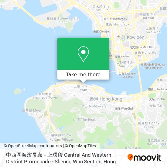 中西區海濱長廊－上環段 Central And Western District Promenade - Sheung Wan Section地圖