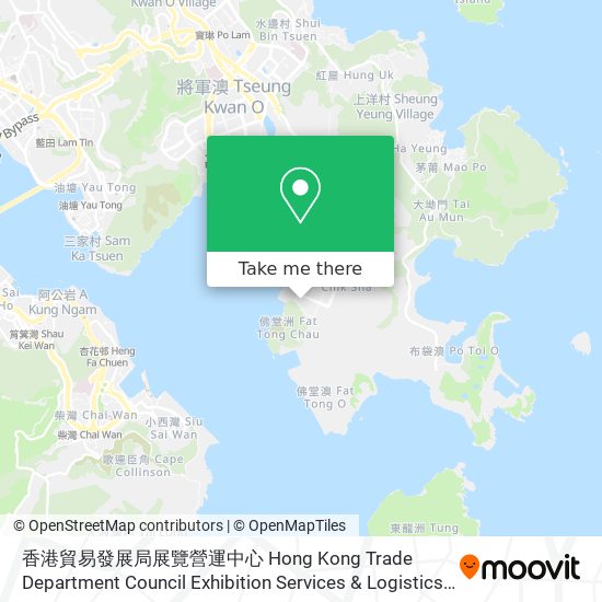 香港貿易發展局展覽營運中心 Hong Kong Trade Department Council Exhibition Services & Logistics Centre map