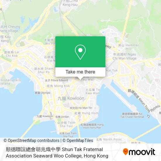 順德聯誼總會胡兆熾中學 Shun Tak Fraternal Association Seaward Woo College map