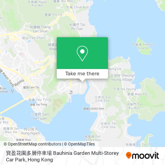 寶盈花園多層停車場 Bauhinia Garden Multi-Storey Car Park map