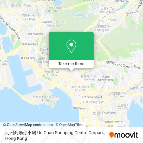 元州商場停車場 Un Chau Shopping Centre Carpark map