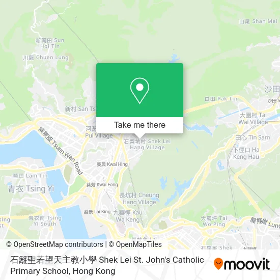 石籬聖若望天主教小學 Shek Lei St. John's Catholic Primary School地圖