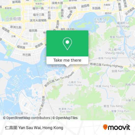 仁壽圍 Yan Sau Wai map