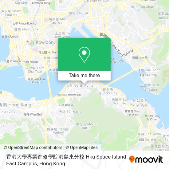 香港大學專業進修學院港島東分校 Hku Space Island East Campus地圖