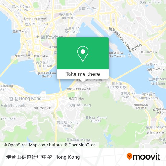 炮台山循道衛理中學 map