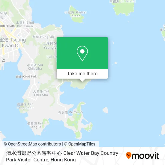 清水灣郊野公園遊客中心 Clear Water Bay Country Park Visitor Centre map