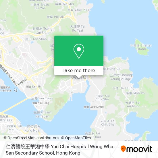仁濟醫院王華湘中學 Yan Chai Hospital Wong Wha San Secondary School map