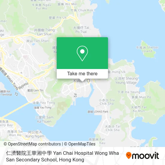 仁濟醫院王華湘中學 Yan Chai Hospital Wong Wha San Secondary School map