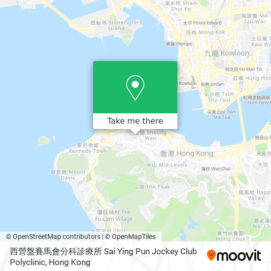 西營盤賽馬會分科診療所 Sai Ying Pun Jockey Club Polyclinic map