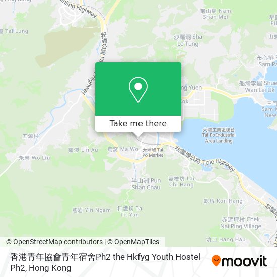 香港青年協會青年宿舍Ph2 the Hkfyg Youth Hostel Ph2 map
