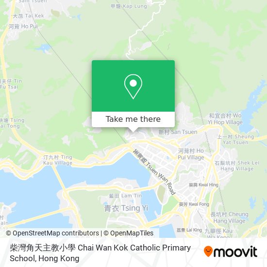 柴灣角天主教小學 Chai Wan Kok Catholic Primary School map