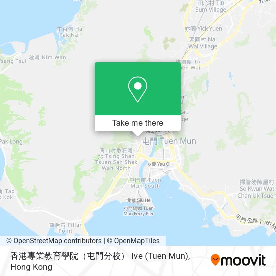 香港專業教育學院（屯門分校） Ive (Tuen Mun) map