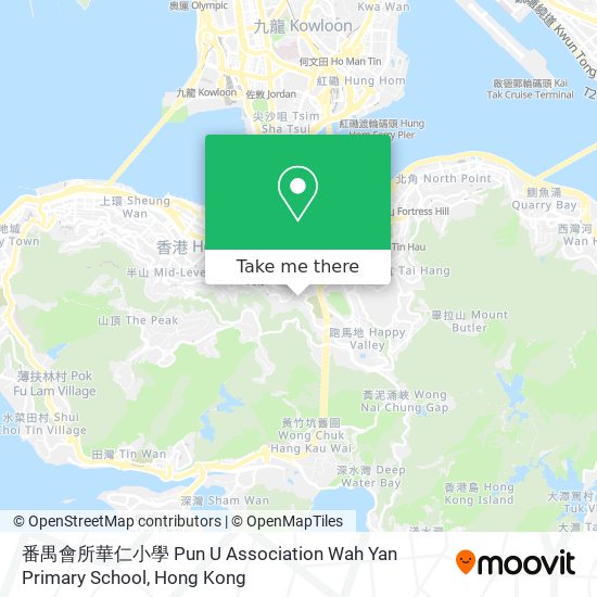 番禺會所華仁小學 Pun U Association Wah Yan Primary School map