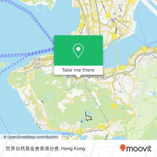 世界自然基金會香港分會 map