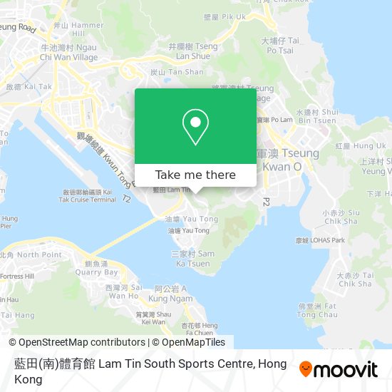 藍田(南)體育館 Lam Tin South Sports Centre map