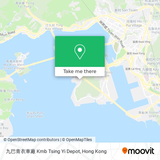 九巴青衣車廠 Kmb Tsing Yi Depot map