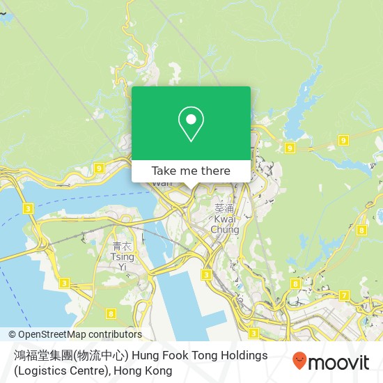 鴻福堂集團(物流中心) Hung Fook Tong Holdings (Logistics Centre) map