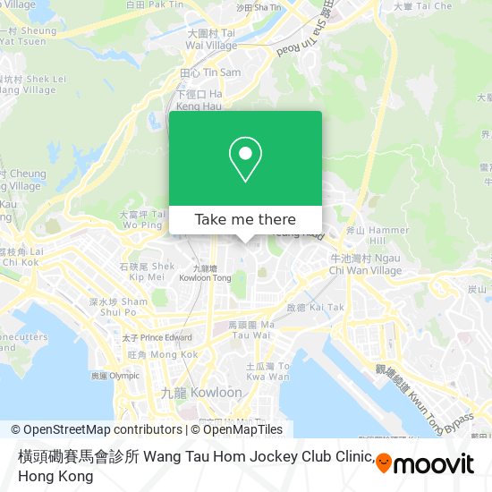 橫頭磡賽馬會診所 Wang Tau Hom Jockey Club Clinic地圖