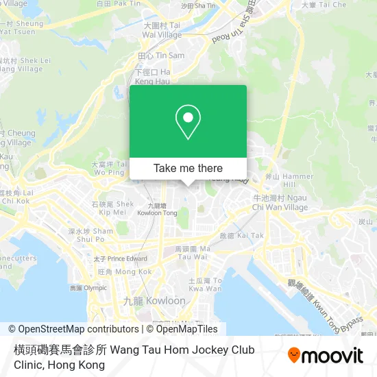 橫頭磡賽馬會診所 Wang Tau Hom Jockey Club Clinic map