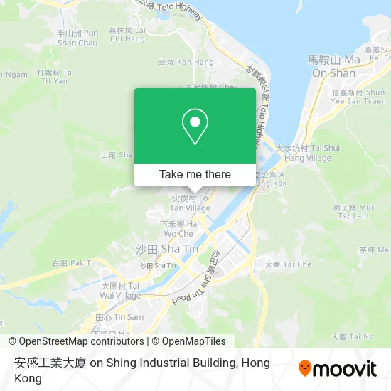 安盛工業大廈 on Shing Industrial Building map