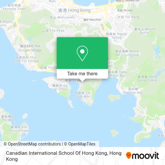 Canadian International School Of Hong Kong map