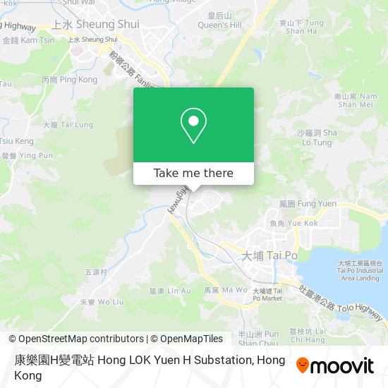 康樂園H變電站 Hong LOK Yuen H Substation map