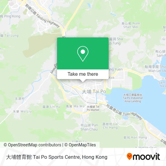 大埔體育館 Tai Po Sports Centre map